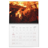 Flammen-Feuer-Wandkalender Kalender (Mär 2026)