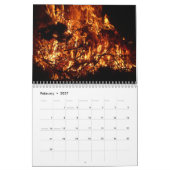 Flammen-Feuer-Wandkalender Kalender (Feb 2027)