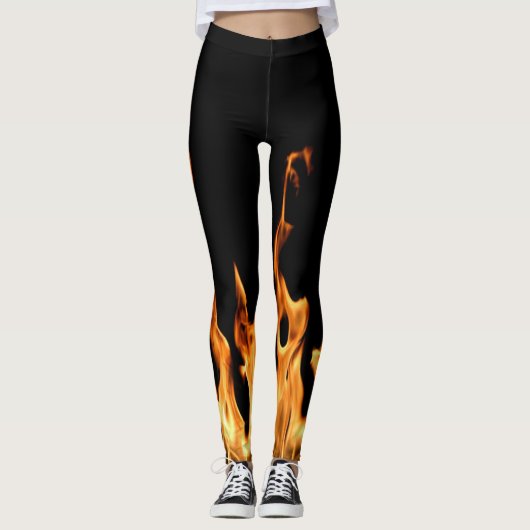 Flammen – Flamme – Flame – Flames – Feuer – Fire L Leggings (Vorderseite)