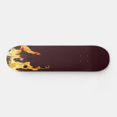 Flammen Flamme Flame Flames Feuer Fire S Skat Skat Skateboard (Horizontal)