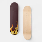 Flammen Flamme Flame Flames Feuer Fire S Skat Skat Skateboard (Vorderseite)