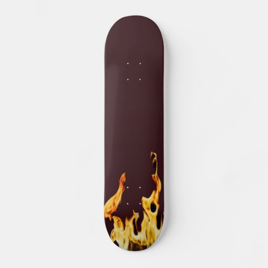 Flammen Flamme Flame Flames Feuer Fire S Skat Skat Skateboard (Vorderseite)