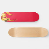 Flammen Flamme Flame Flames Feuer Fire S Skat Skat Skateboard (Horizontal)