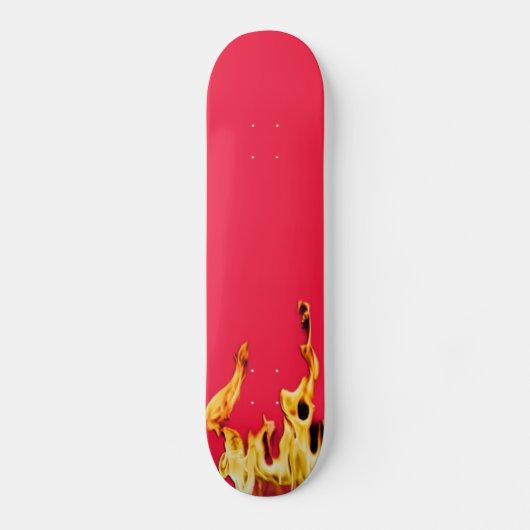 Flammen Flamme Flame Flames Feuer Fire S Skat Skat Skateboard (Vorderseite)