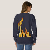 Flammen – Flamme – Flame – Flames – Feuer – Fire T Sweatshirt (Schwarz voll)