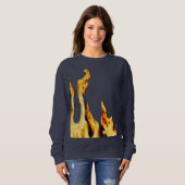 Flammen – Flamme – Flame – Flames – Feuer – Fire T Sweatshirt (Vorne ganz)