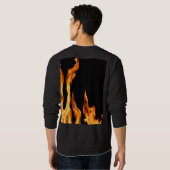 Flammen – Flamme – Flame – Flames – Feuer – Fire T Sweatshirt (Schwarz voll)