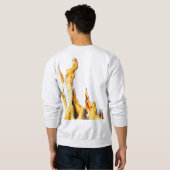 Flammen – Flamme – Flame – Flames – Feuer – Fire T Sweatshirt (Schwarz voll)