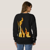 Flammen – Flamme – Flame – Flames – Feuer – Fire T Sweatshirt (Schwarz voll)