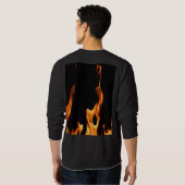 Flammen – Flamme – Flame – Flames – Feuer – Fire T Sweatshirt (Schwarz voll)