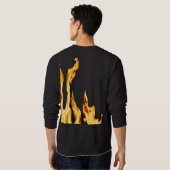 Flammen – Flamme – Flame – Flames – Feuer – Fire T Sweatshirt (Schwarz voll)