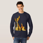 Flammen – Flamme – Flame – Flames – Feuer – Fire T T-Shirt (Vorne ganz)