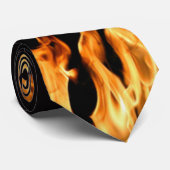 Flammen - Flamme - Flamme - Flammen - Feuer - Feue Krawatte (Gerollt)