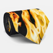 Flammen - Flamme - Flamme - Flammen - Feuer - Feue Krawatte (Gerollt)