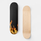 Flammen - Flamme - Flamme - Flammen - Feuer - Feue Skateboard (Vorderseite)