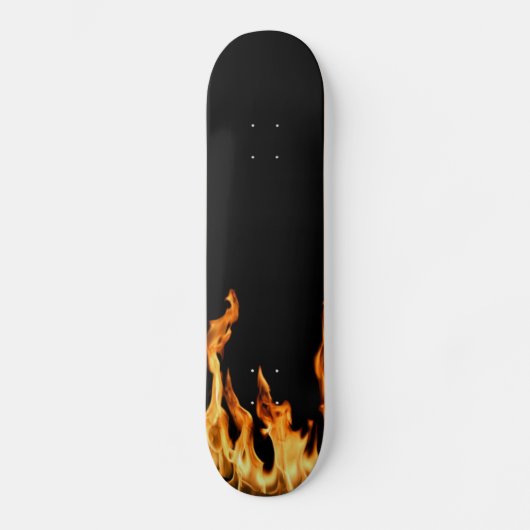 Flammen - Flamme - Flamme - Flammen - Feuer - Feue Skateboard (Vorderseite)