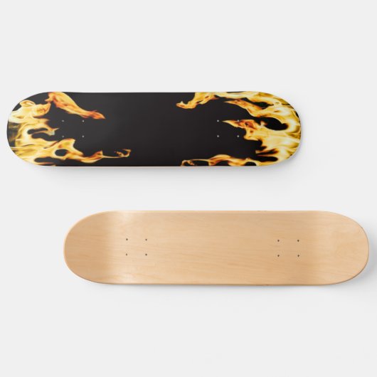 Flammen - Flamme - Flammen - Flammen - Feuer - Feu Skateboard (Horizontal)