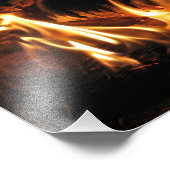 Flammen Fotodruck (Ecke)