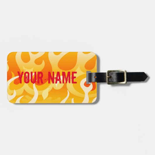 Flammen Gepäckanhänger (Vorderseite horizontal)