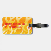 Flammen Gepäckanhänger (Rückseite horizontal)