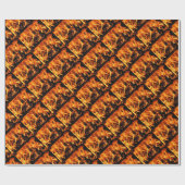 Flammen Geschenkpapier (Flach)