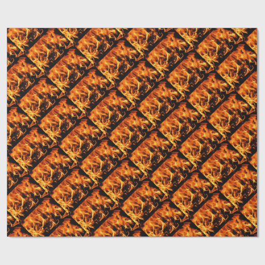 Flammen Geschenkpapier (Flach)