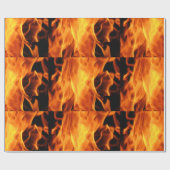 Flammen Geschenkpapier (Flach)