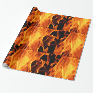 Flammen Geschenkpapier