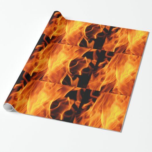 Flammen Geschenkpapier (Ungerollt)