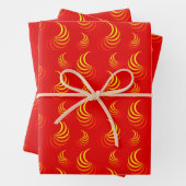 Flammen Geschenkpapierset Packpapier Blatt (Beispiel)