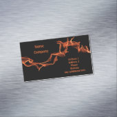 Flammen-Gewohnheit personalisiert Magnetische Visitenkarte (Beispiel)