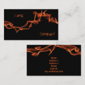 Flammen-Gewohnheit personalisiert Visitenkarte (Vorne/Hinten)