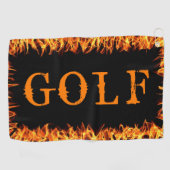Flammen Golfhandtuch (Horizontal)