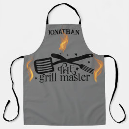 Flammen GRILLEN der Grillmeister Koch Grillen Schürze