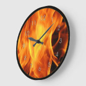 Flammen Große Wanduhr (Winkel)