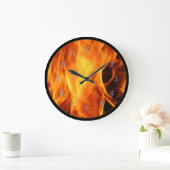 Flammen Große Wanduhr (Zuhause)