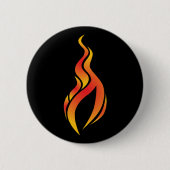 Flammen-Ikonen-Knopf Button (Vorderseite)