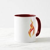 Flammen-Ikonen-Tasse Tasse (VorderseiteRechts)