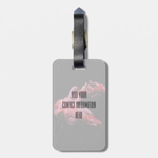 Flammen im Dunkeln Gepäckanhänger (Rückseite vertikal)