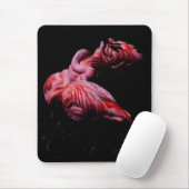 Flammen im Dunkeln Mousepad (Mit Mouse)