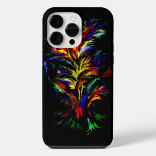 Flammen im Regenbogenstil iPhone 14 Pro Max Hülle