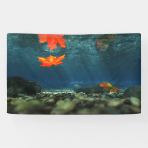 Flammen im Wasserbanner Banner