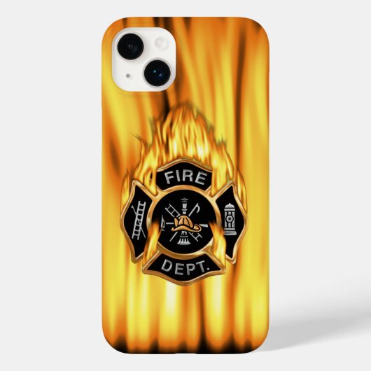Flammen in der Feuerwehr Case-Mate iPhone Hülle (Rückseite)