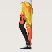 Flammen in der Nacht Leggings (Links)