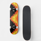 Flammen in der Nacht Skateboard (Vorne)