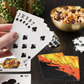 Flammen in der Nacht Spielkarten (In Situ)