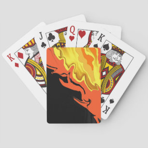 Flammen in der Nacht Spielkarten