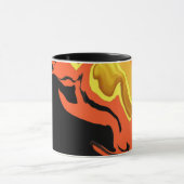 Flammen in der Nacht Tasse (Zentrum)
