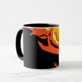 Flammen in der Nacht Tasse (Vorderseite Links)