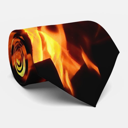 Flammen Krawatte (Gerollt)